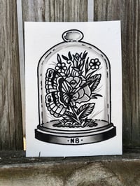 Butterfly in bell jar Painting 
