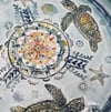 Sea Turtle Porcelain Rimmed Platter