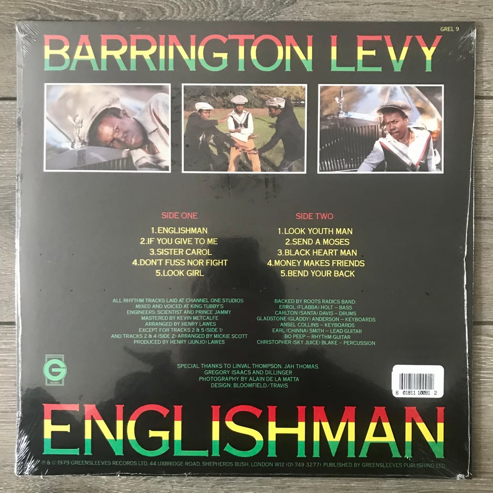 Image of Barrington Levy - Englishman Vinyl LP