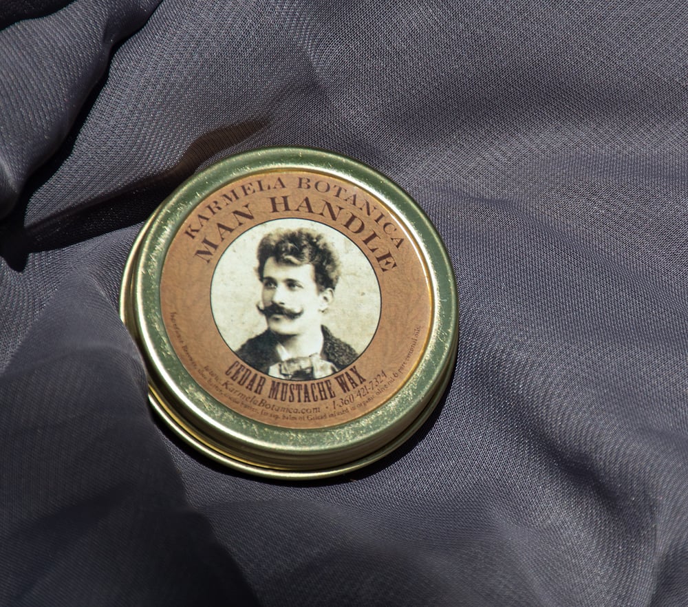 Image of Man Handle Cedar Mustache Wax