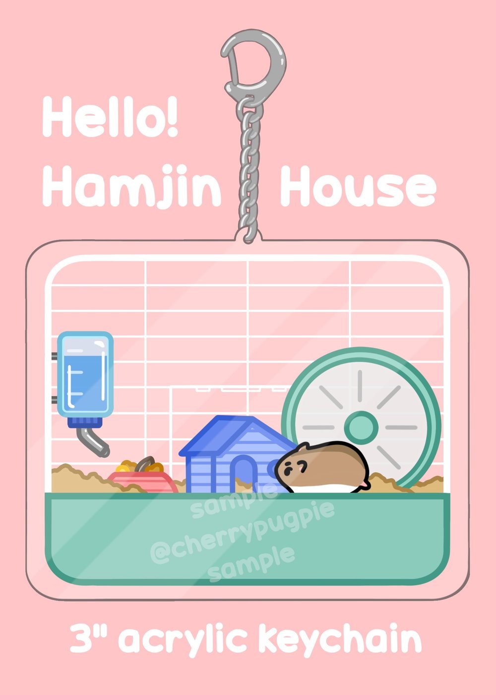 Hamjin House Acrylic Charm