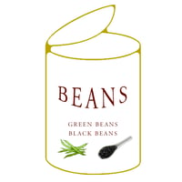 Jumbo 6 LB can Green Beans or 6 LB can Black Beans