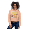 MOUNTAIN SCENE - PEACH CROPPED HOODIE | EARTH DAY COLLECTION