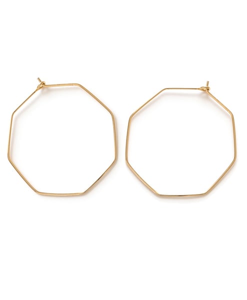 Image of Amano Gold Octagon Earrings