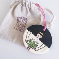 Image 1 of Plant Lady Roundie - Hanging Ornament