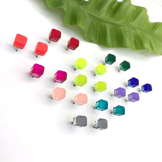 Image of Náušnice Round Sque xs