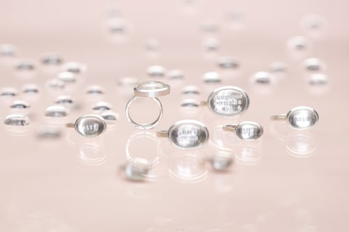 Image of "Sail at the mercy of wind" silver ring with rock crystal  · DARE SE VENTO ·