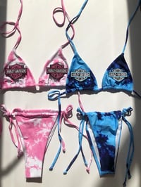Image 1 of Tie Dye Harley Patch Bikini