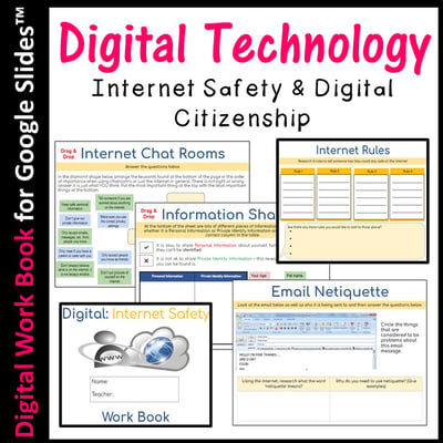 Image of Digital Tech Internet Safety & Citizenship Work Book (Distance Learning)