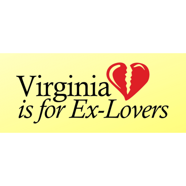 Image of Virginia is for Ex-Lovers Bumper Sticker