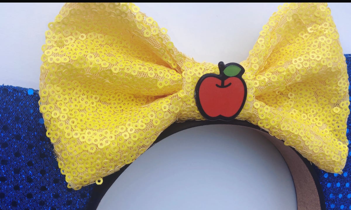 Image of Blue & yellow princess inspired mouse ears 