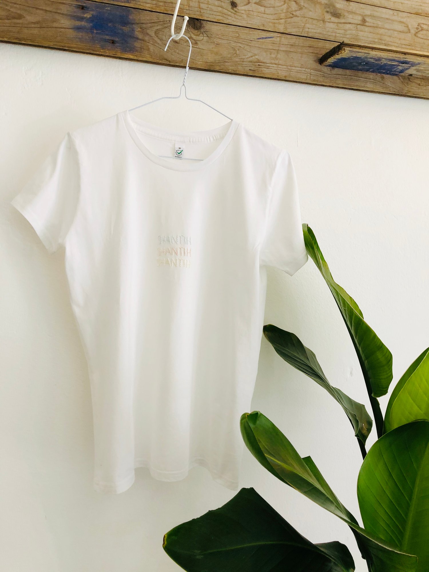 SHANTIH SHANTIH SHANTIH – pastel colors – white classic t-shirt