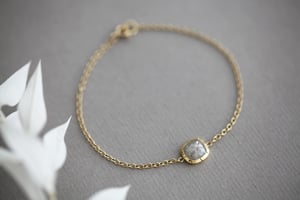 Image of 18ct gold rose-cut diamond bracelet