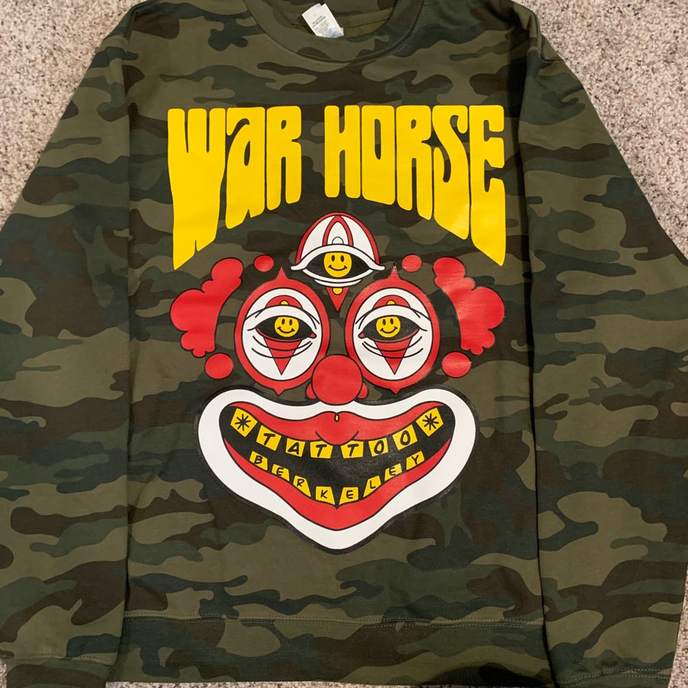 Image of Camo crew neck sweatshirt 