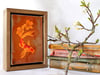 Original Framed Canvas - 4" x 6" - Koi and Blossom