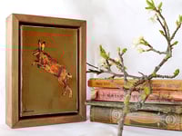 Image 1 of Original Framed Canvas - 4" x 6" - Hare#1