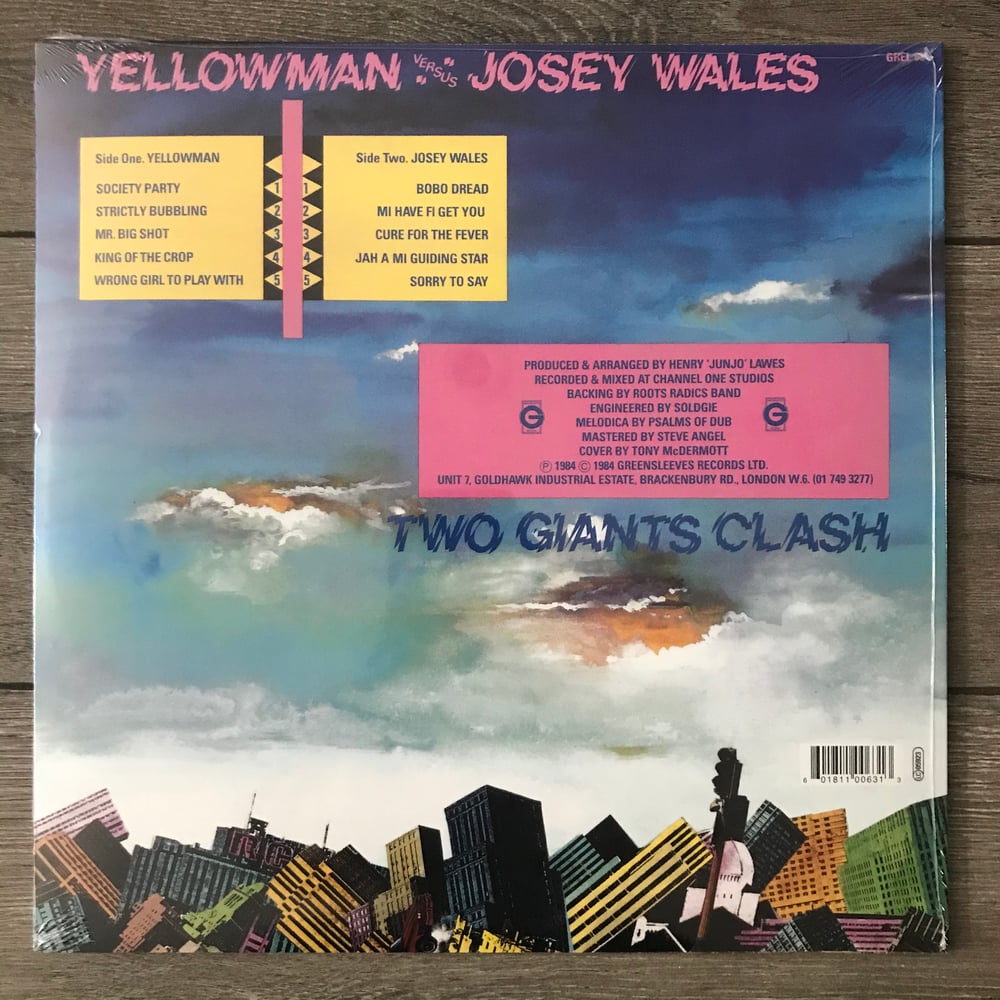Image of Yellowman vs Josey Wales - Two Giants Clash Vinyl LP