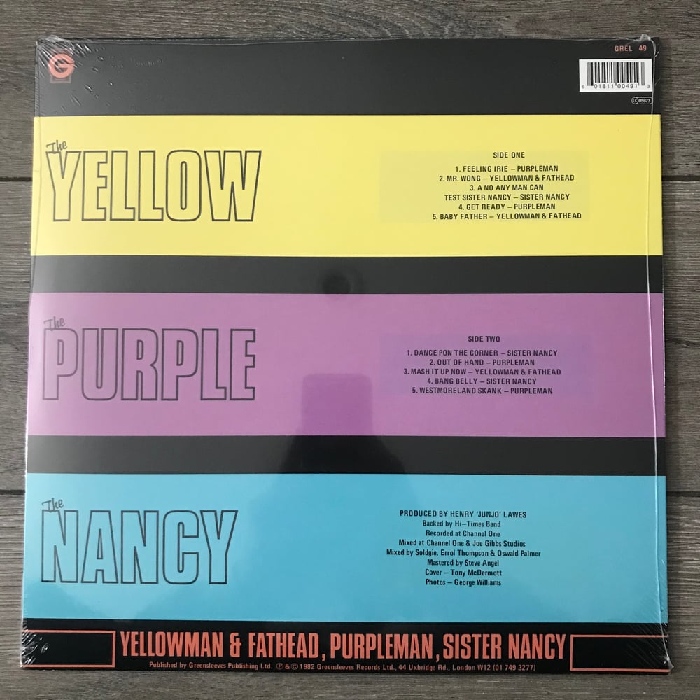 Image of Yellowman & Fathead, Purpleman, Sister Nancy - The Yellow The Purple The Nancy Vinyl LP