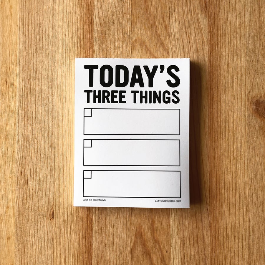 Image of THREE THINGS NOTEPAD