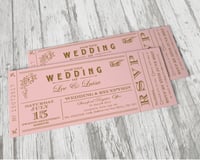 Vintage Pink Ticket