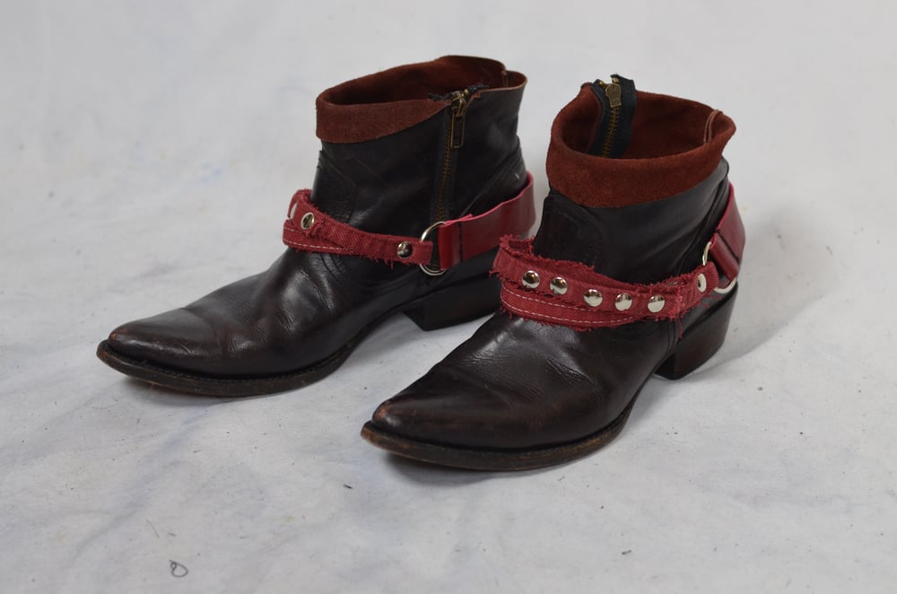 Image of Denim N leather straps 