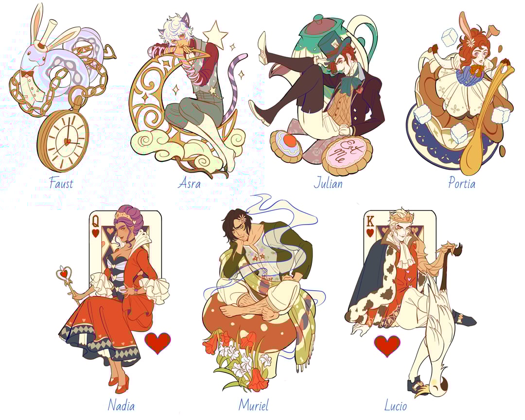 Image of Apprentice in Wonderland Acrylic Charms (LIMITED EDITION)