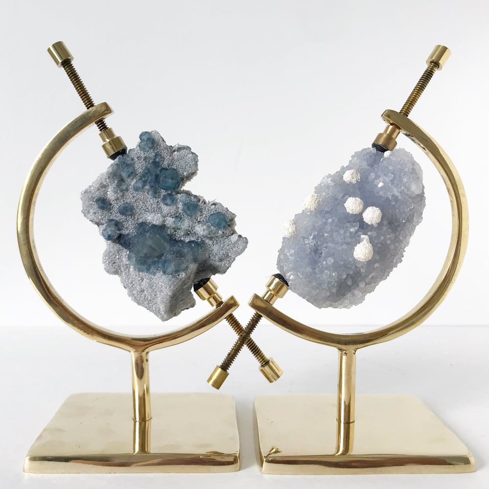 Image of Fluorite no.05 + Brass Arc Stand