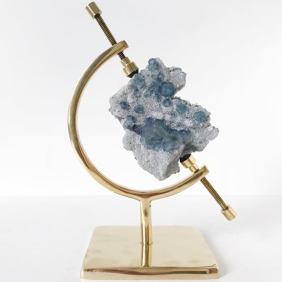 Image of Fluorite no.05 + Brass Arc Stand