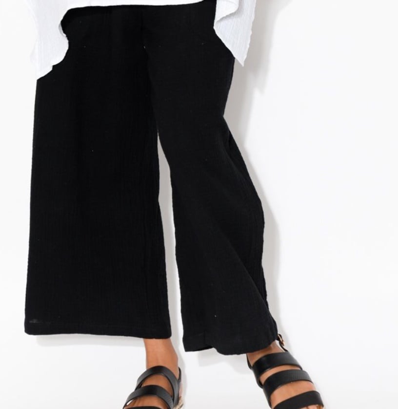 Image of Crushed cotton pants
