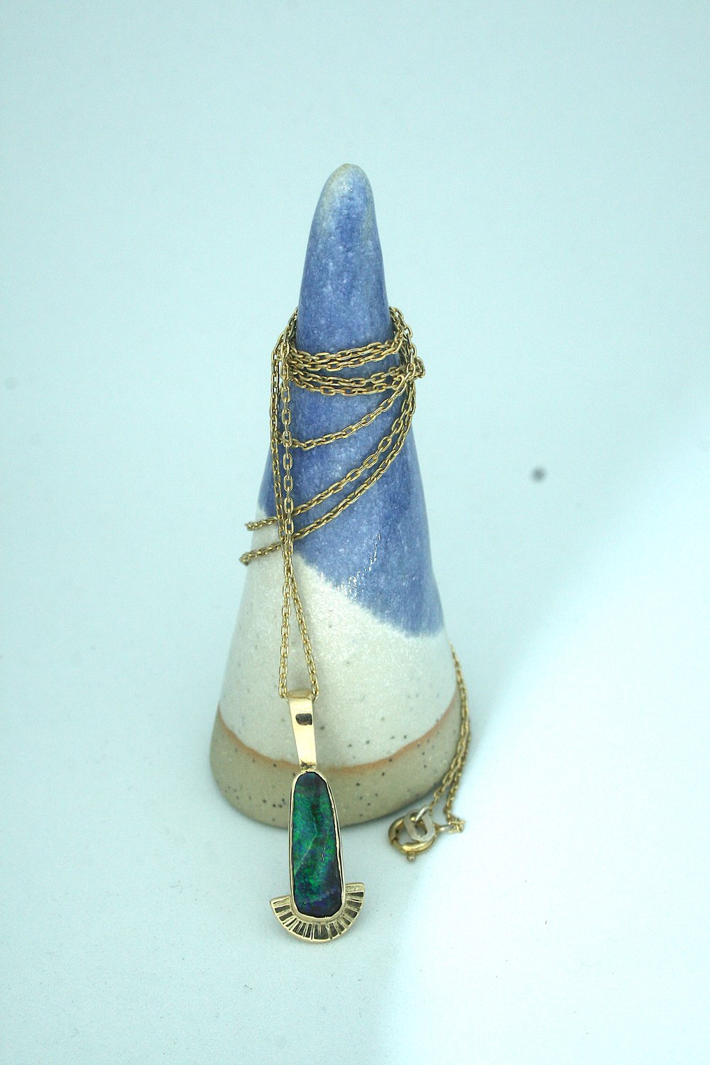 Image of Sacred Blue Lotus Pendant 