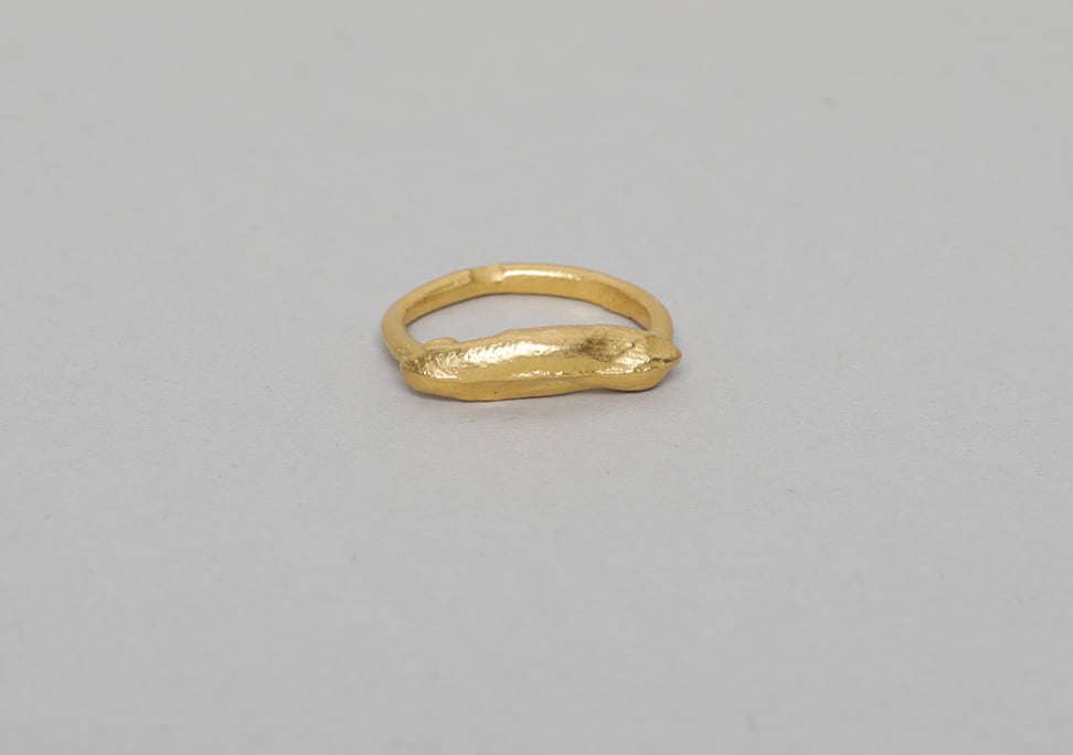 Image of Classic baguette ring gold