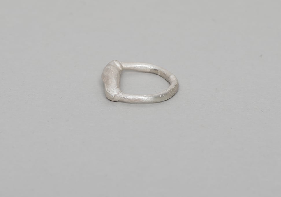 Image of Classic baguette ring silver