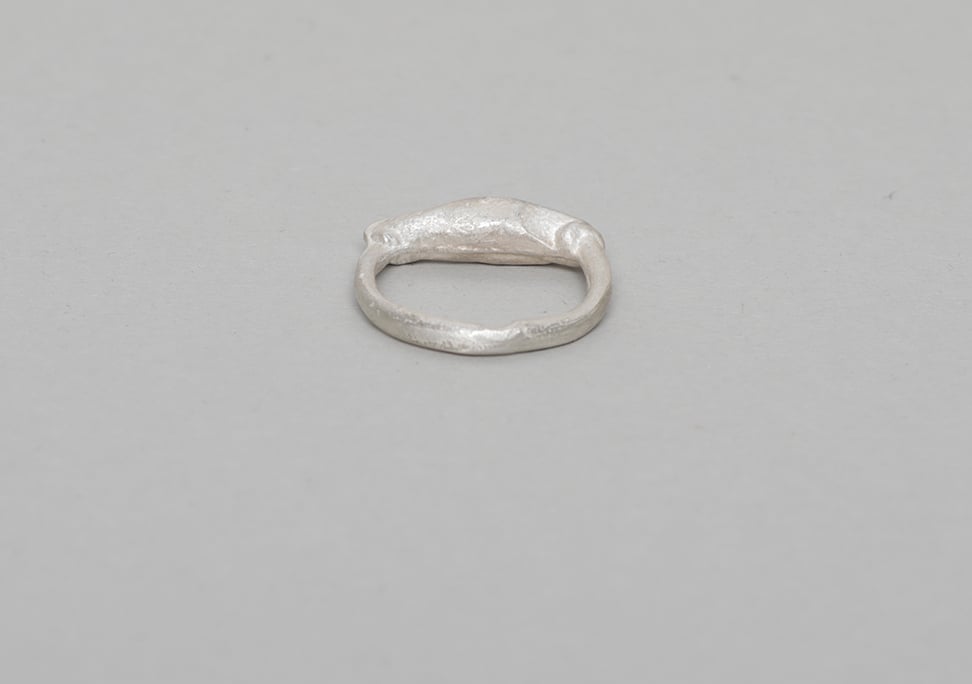 Image of Classic baguette ring silver