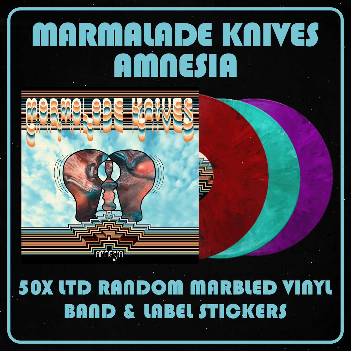 Image of Marmalade Knives - Amnesia LTD Random Marbled Vinyl