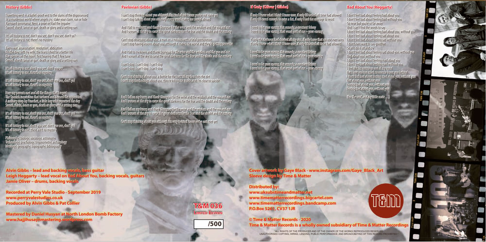 T&M 036 - 7" - Alvin Gibbs & The Disobedient Servants - History EP (DOUBLE 7" GATEFOLD SLEEVE)