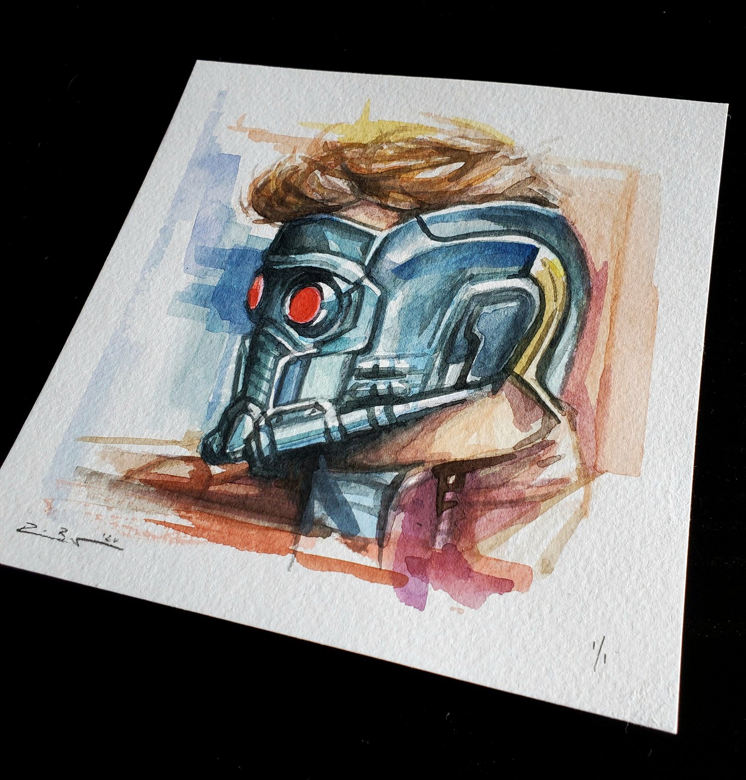 Image of Star Lord - Watercolor Print
