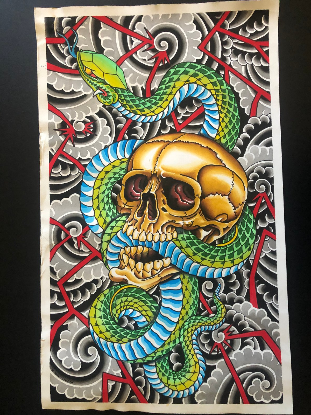 Skull and Snake 