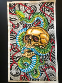 Image 2 of Skull and Snake 