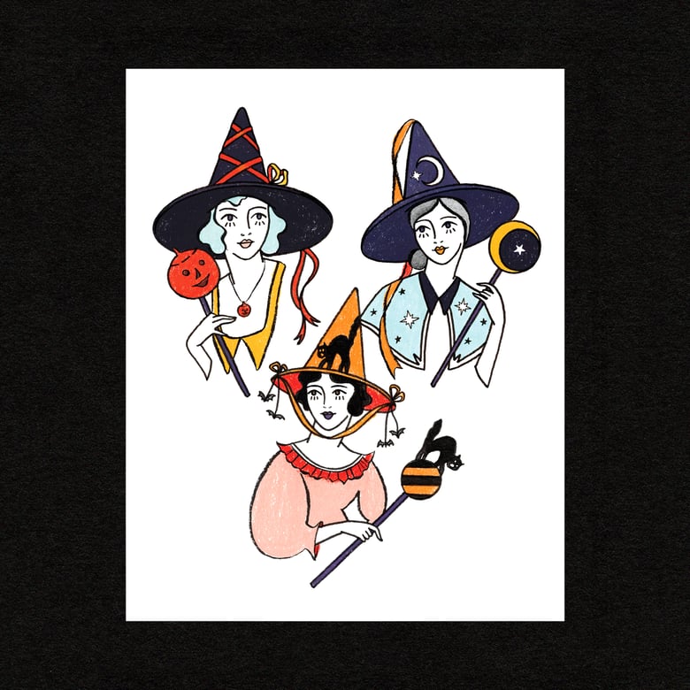 Image of witches print