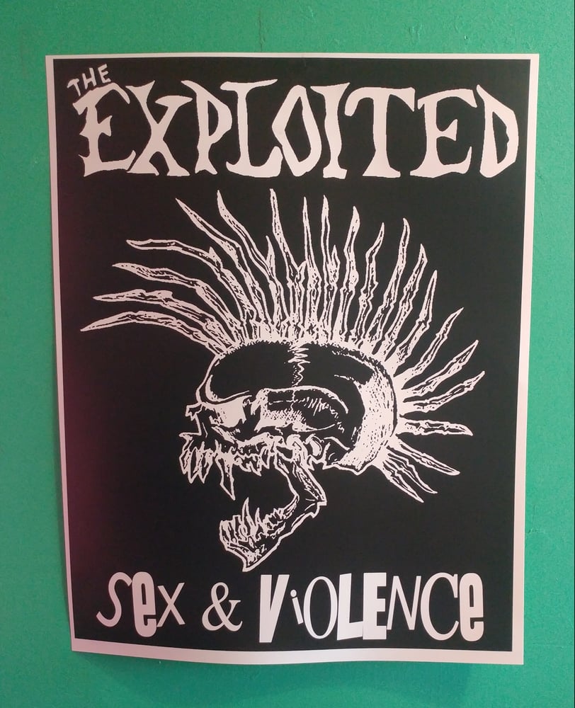 Image of Exploited sex and violence poster 22x28