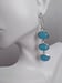 Image of TRIPLE STONE CHALCEDONY EARRINGS