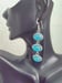 Image of TRIPLE STONE CHALCEDONY EARRINGS