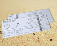 Dusty Blue Boarding Pass