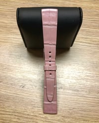 Image 2 of Pearl Pink Alligator Slim watch strap