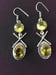 Image of DOUBLE DESIGN CITRINE STONE EARRINGS