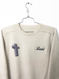 Image 3 of LUCID CASHMERE SWEATER (CREAM)