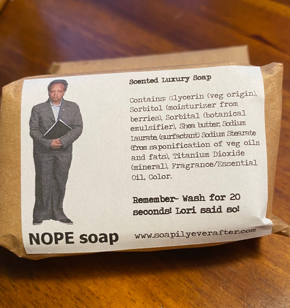 Image of NOPE Soap featuring Lori Lightfoot, Chicago Mayor 