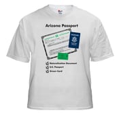 Image of Arizona Passport T-Shirt (White)