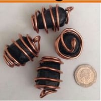 Image 1 of Non-Elite Shungite Pendant Necklaces On Leather or Corded Necklaces