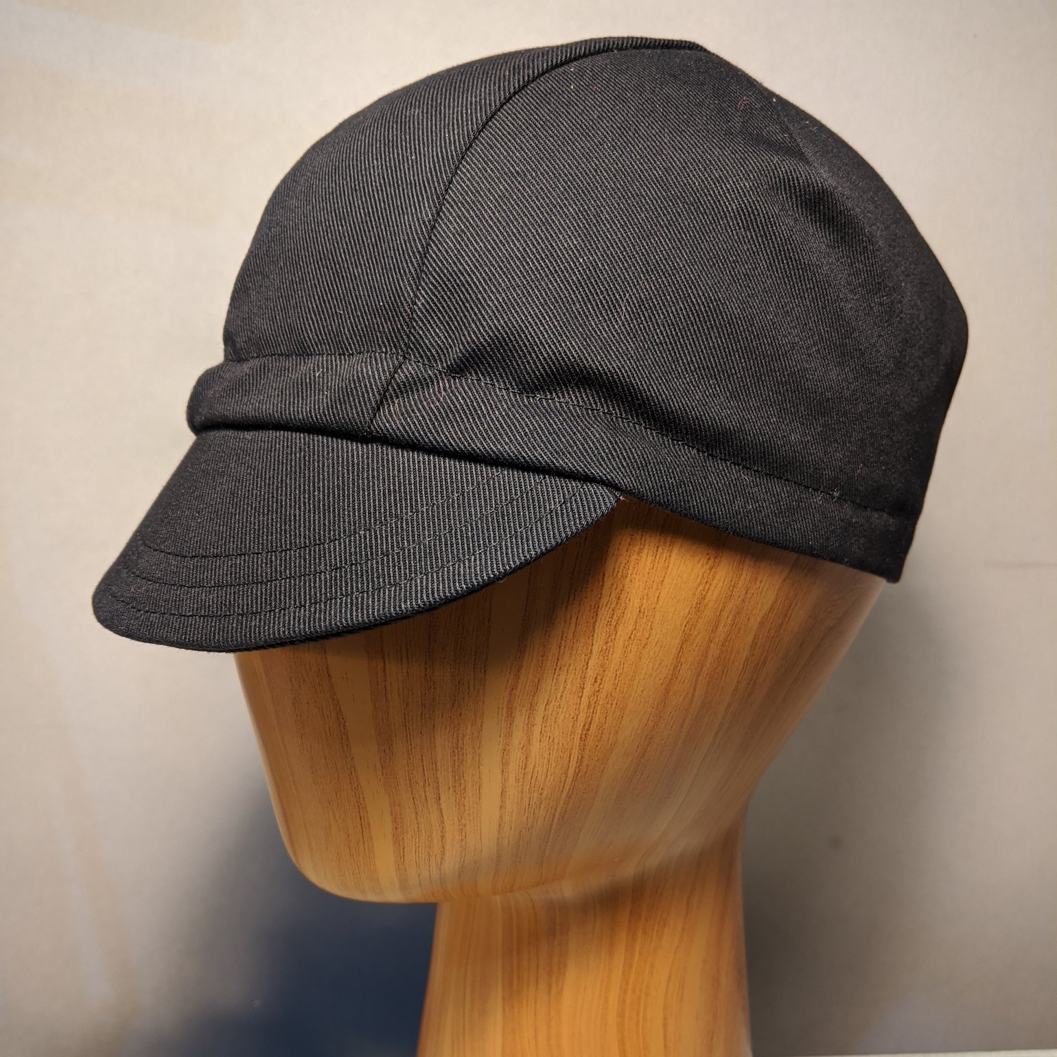 Cycling Cap Builder - Pleated 3 Panel Twill | Johnson Stitchworks